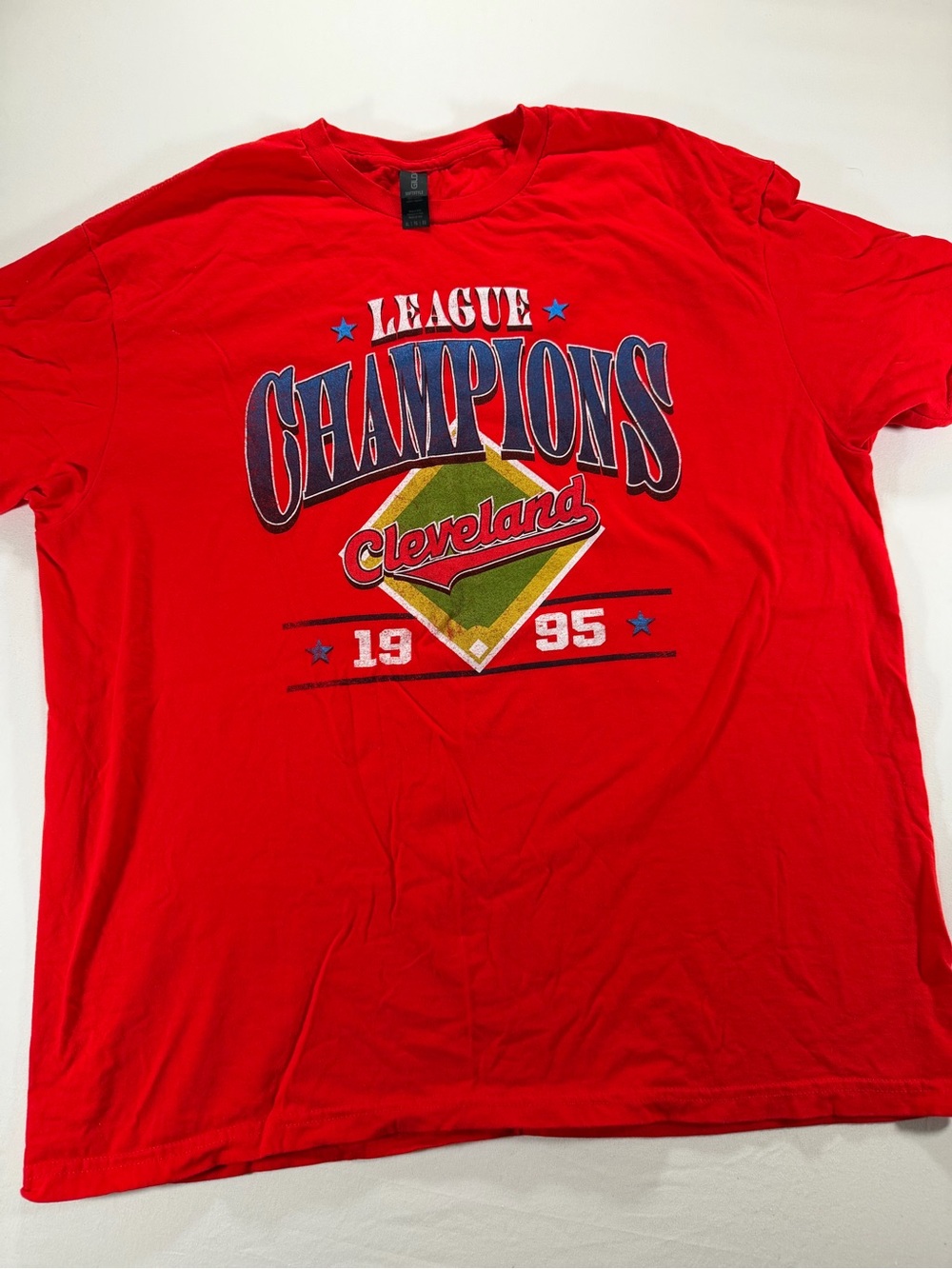 Gildan Red 'League Champions Cleveland' Graphic Tee